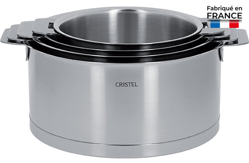 Coffret de 4 Casseroles 14 à 20 cm Inox Strate Amovible